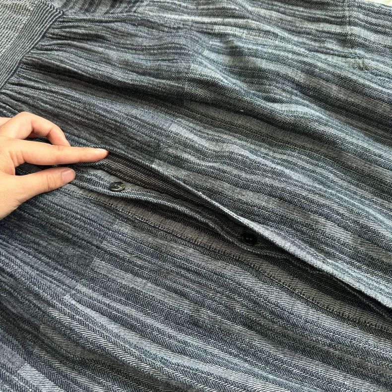 Issey Miyake issey miyake Cotton and linen striped dress 2506-Nextarrow Size M / US 6-8 / IT 42-44 - 8 Thumbnail