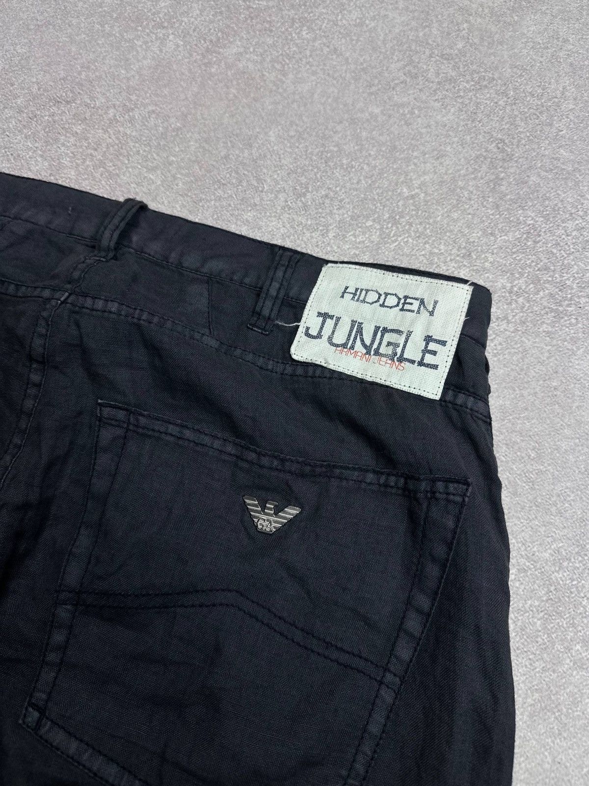 Armani Armani Hidden Jungle Linen Pants 32 Gray Mens Size US 32 / EU 48 - 6 Thumbnail