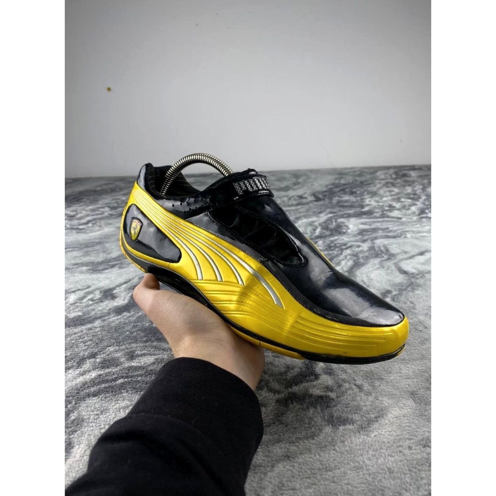 Puma PUMA Scuderia Ferrari Speedcat Motorsport Shoes Men 42 Yellow Rubber Lace Up Casual Sneaker M Size 42 Size US 10 / EU 43 - 2 Thumbnail