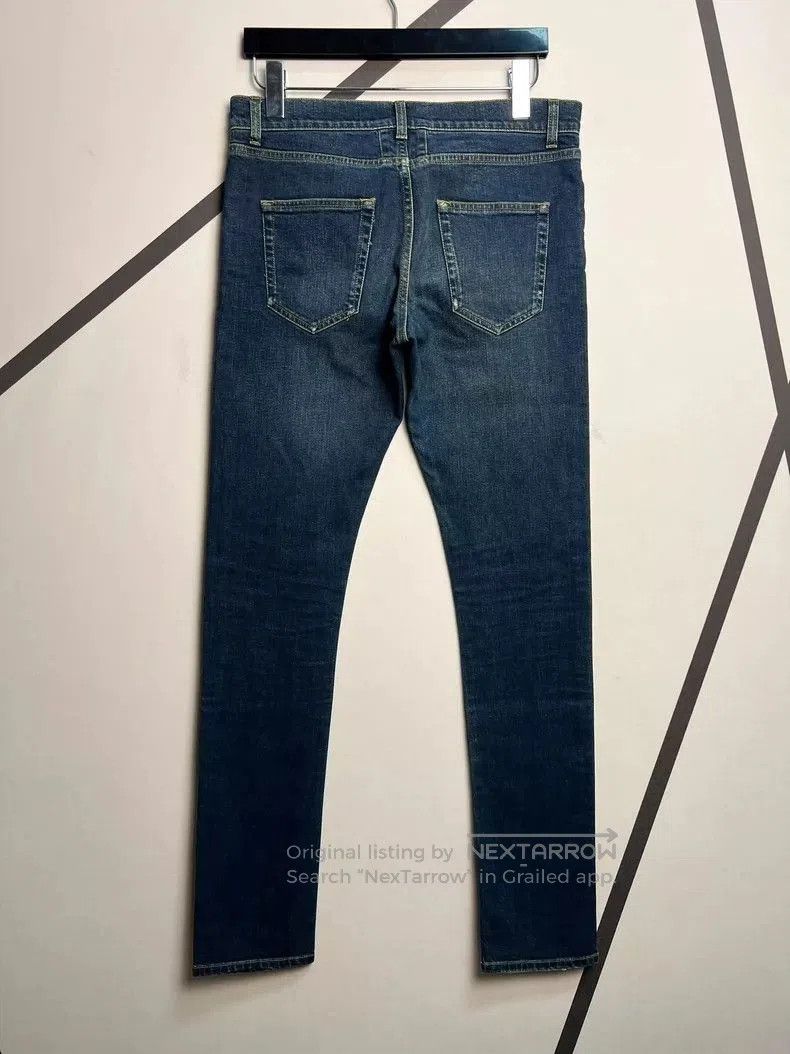 Saint Laurent Paris Saint Laurent Blue Washed Slim Fit Jeans. Size US 31 - 2 Thumbnail