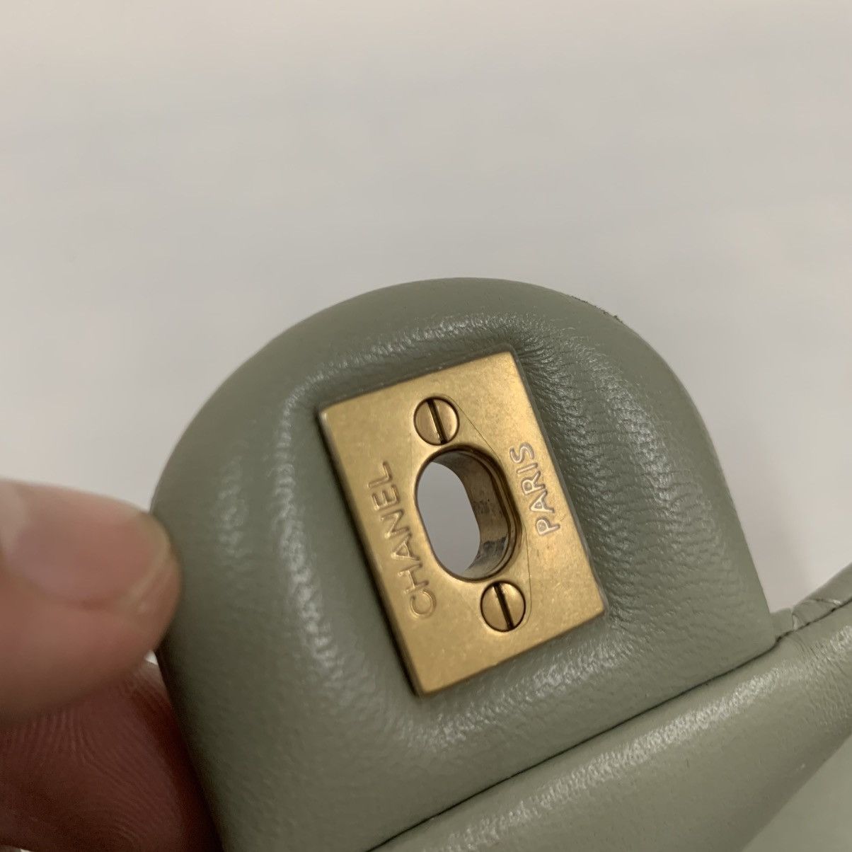 Chanel Chanel Lambskin Quilted Mini Pearl Crush Flap Green Size ONE SIZE - 12 Thumbnail