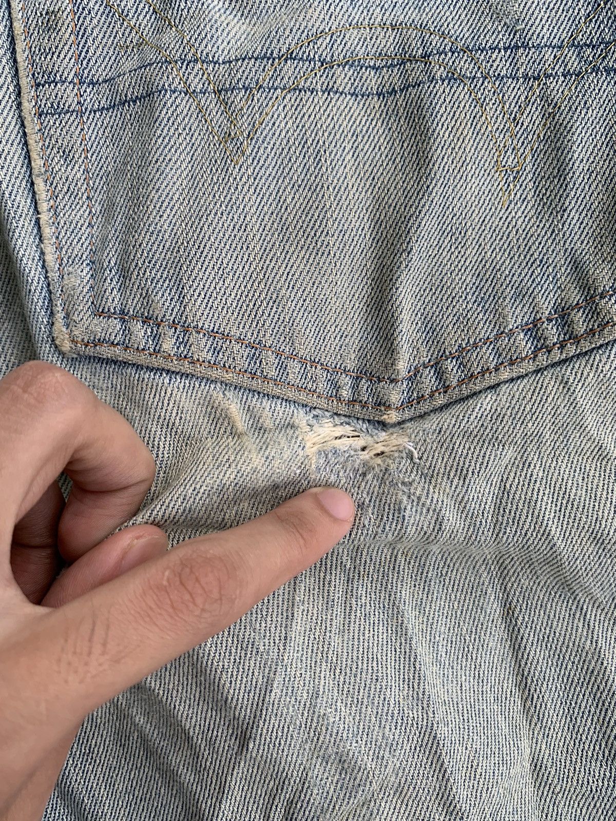Edwin × Vintage Vintage Edwin 505 Selvedge Japanese Distressed Denim Size US 32 / EU 48 - 18 Thumbnail