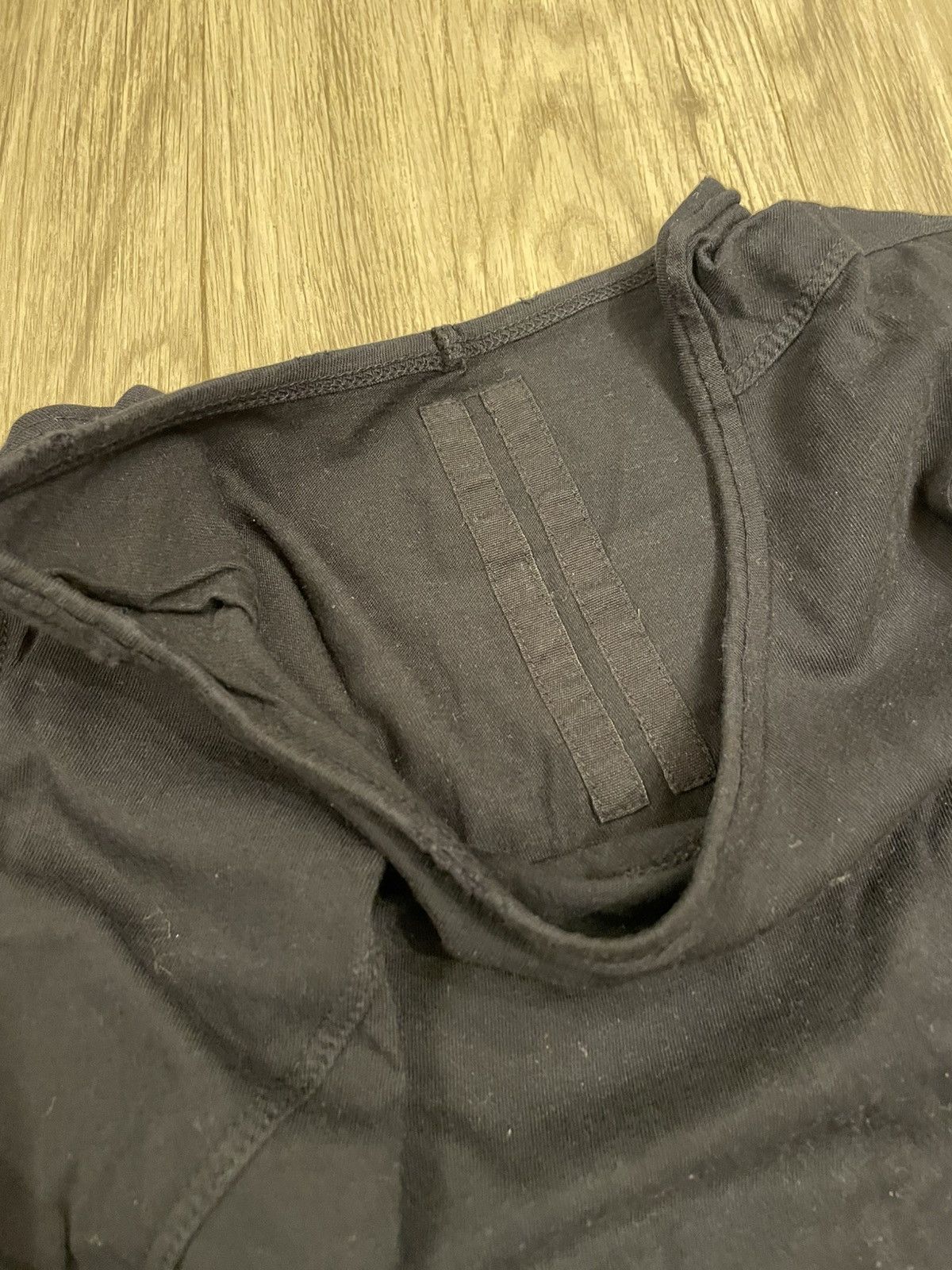 Rick Owens Drkshdw Rick Owens Geo LS Black Tee Size US XL / EU 56 / 4 - 3 Thumbnail
