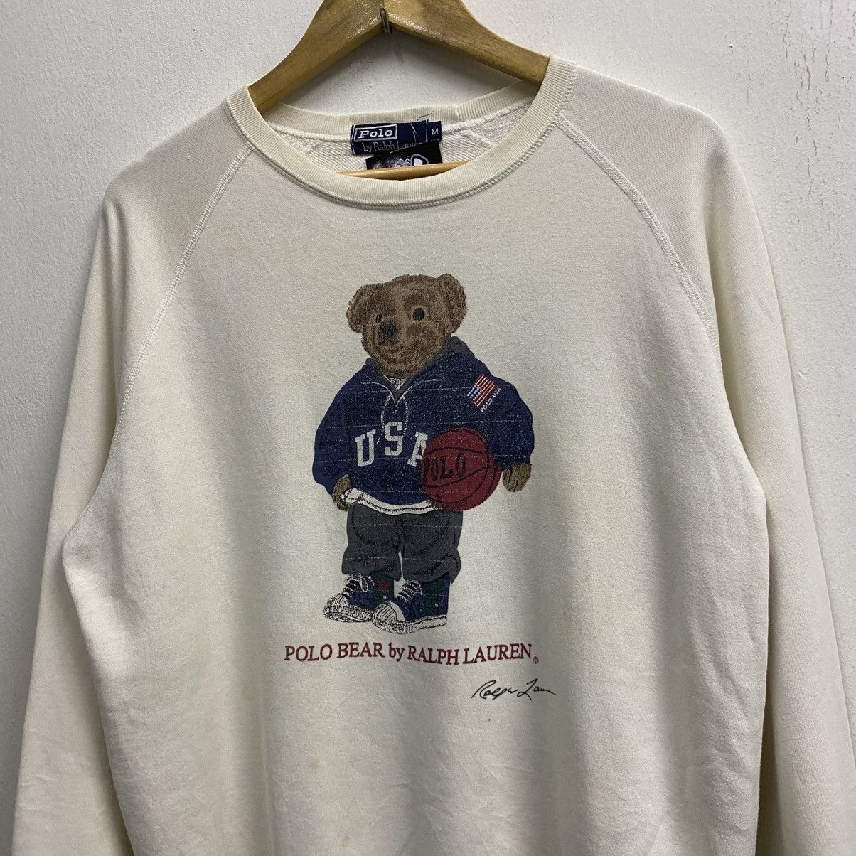 Polo Ralph Lauren × Vintage VINTAGE‼️Polo Bear by Ralph Lauren Sweatshirt Size US M / EU 48-50 / 2 - 3 Thumbnail
