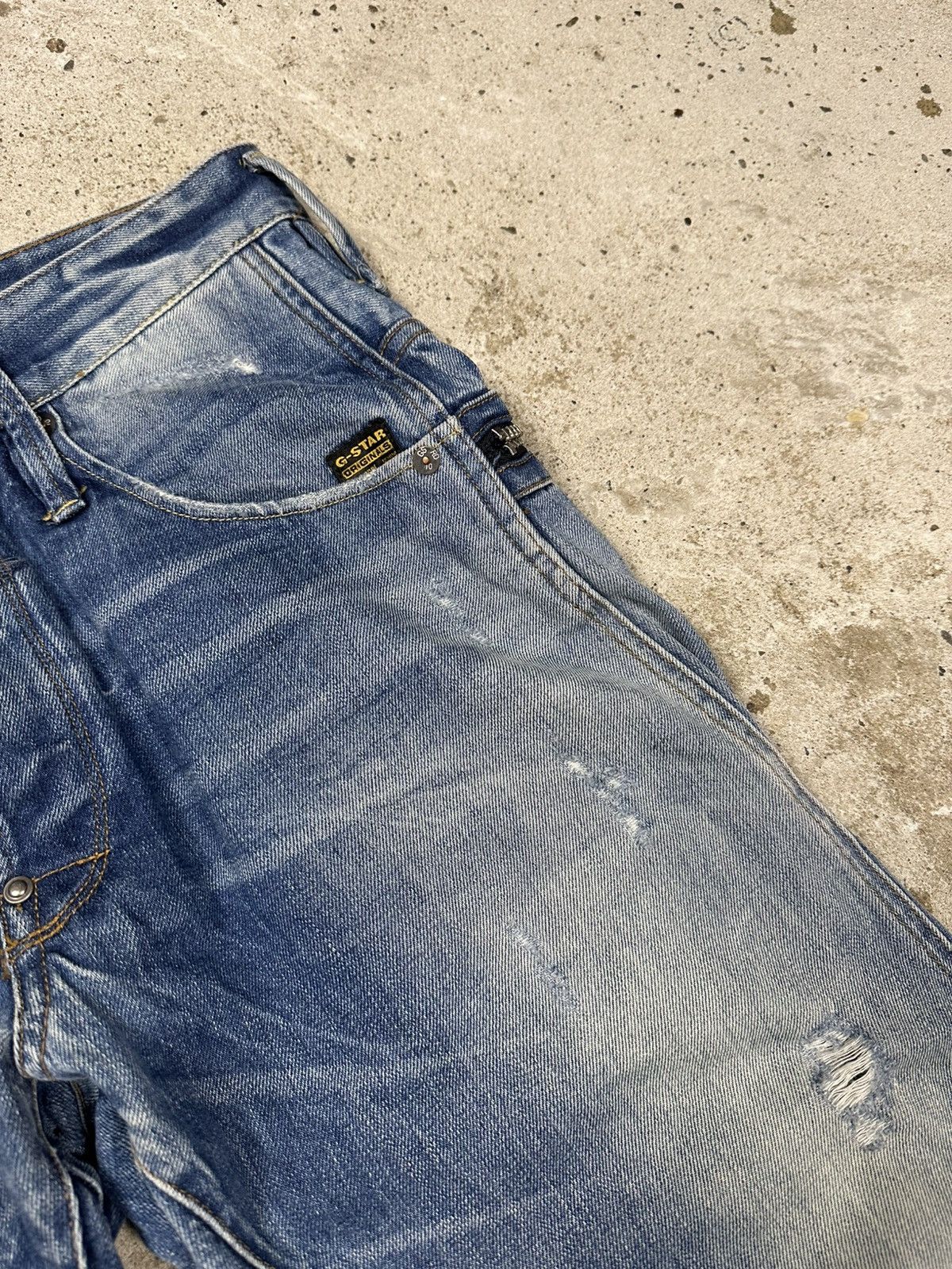 G-Star Vintage Y2K G Star Raw Tapered Denim Pants Jeans Zippers Size US 30 / EU 46 - 7 Thumbnail