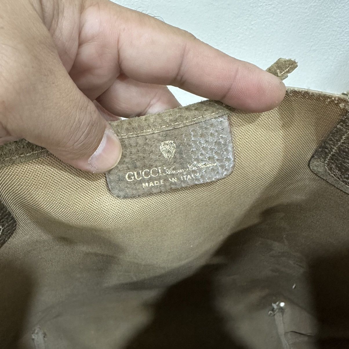 Gucci VINTAGE GUCCI GG MONOGRAM SHERRY LINE TOTE BAG 34 Size ONE SIZE - 12 Thumbnail
