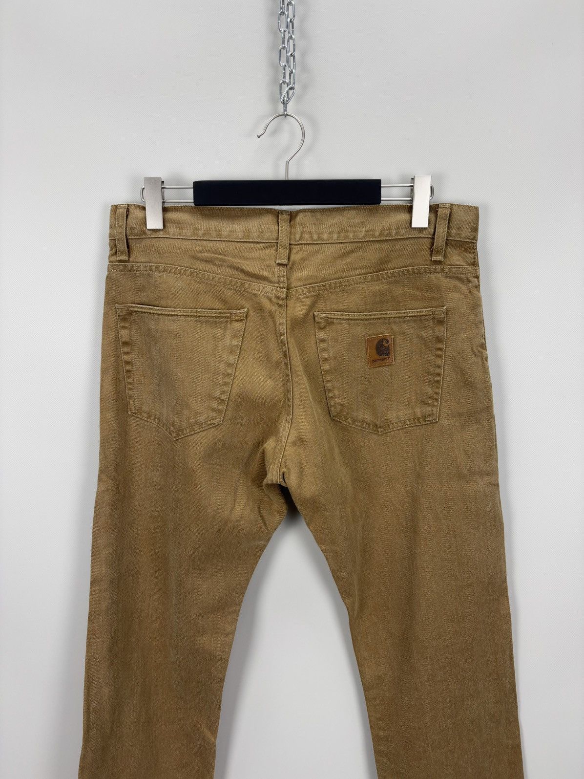 Carhartt Mens jeans Carhartt Size 34x32 Color Brown Size US 34 / EU 50 - 6 Thumbnail