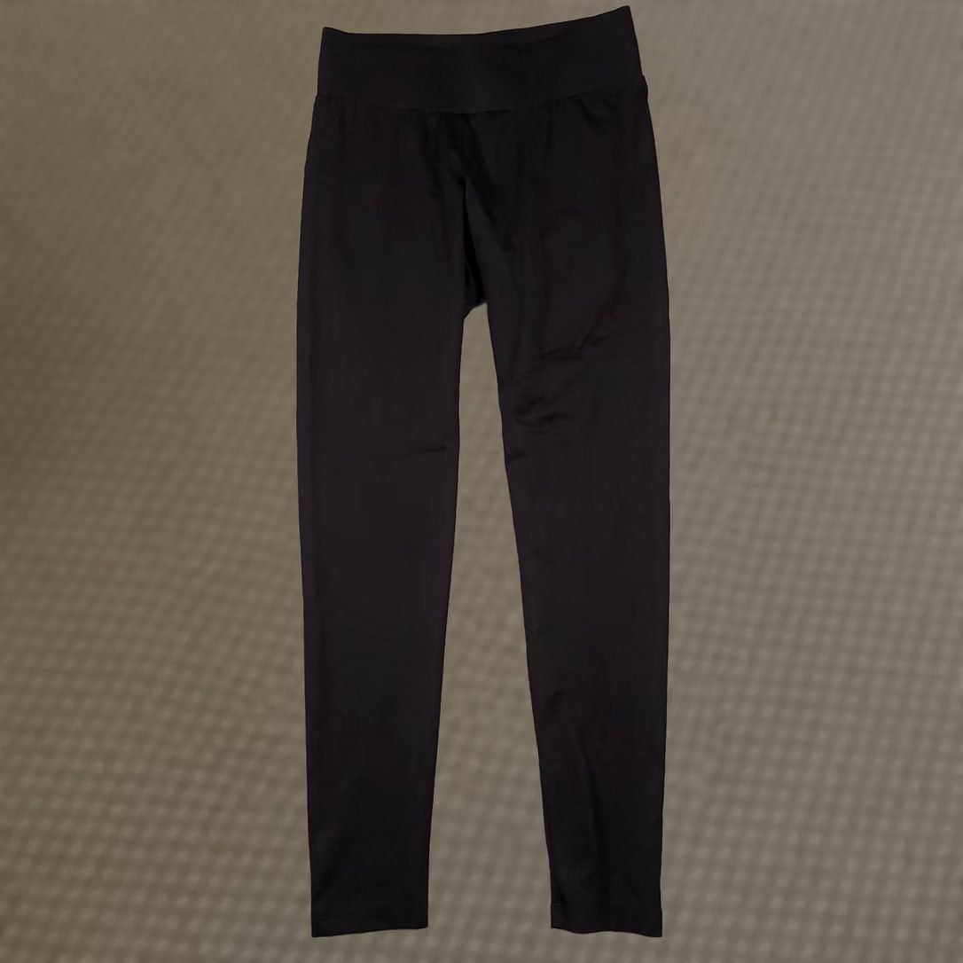 Vintage A'nue Ligne Leggings Womens Small Black Wide Band Classic Style Stretch - Activewear, Casual, Travel, Business Size 28" / US 6 / IT 42 - 1 Thumbnail