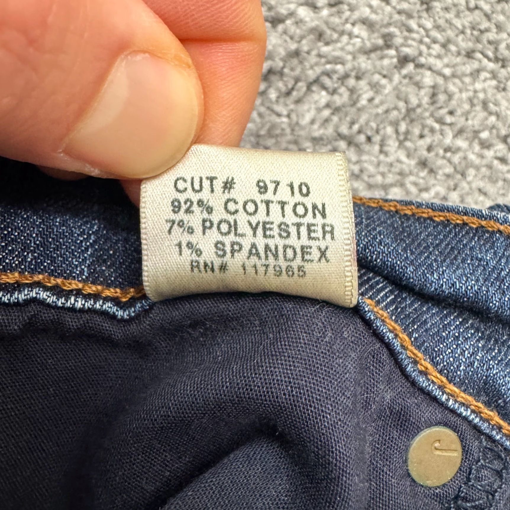 J Brand J Brand 811 Pure Skinny Jeans Womens 27 Denim Dark Wash Mid Rise Stretch 5-Pocket Blue Cotton Blend Jeans Mens Womens Girls? Size 27" / US 4 / IT 40 - 7 Thumbnail