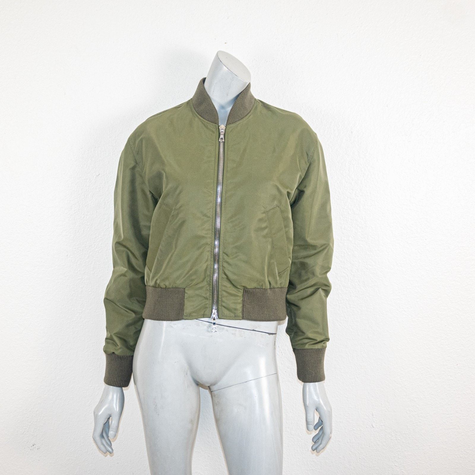 Officine Generale OfficIne Generale $720 Nanni Nylon Bomber Jacket Green Size L / US 10 / IT 46 - 4 Thumbnail