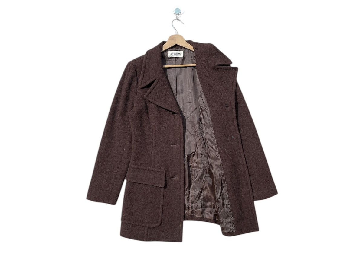 Japanese Brand 🔥Accept Binding Offer🔥 Studio M2 Wool Peacoat Jacket Size S / US 4 / IT 40 - 3 Thumbnail