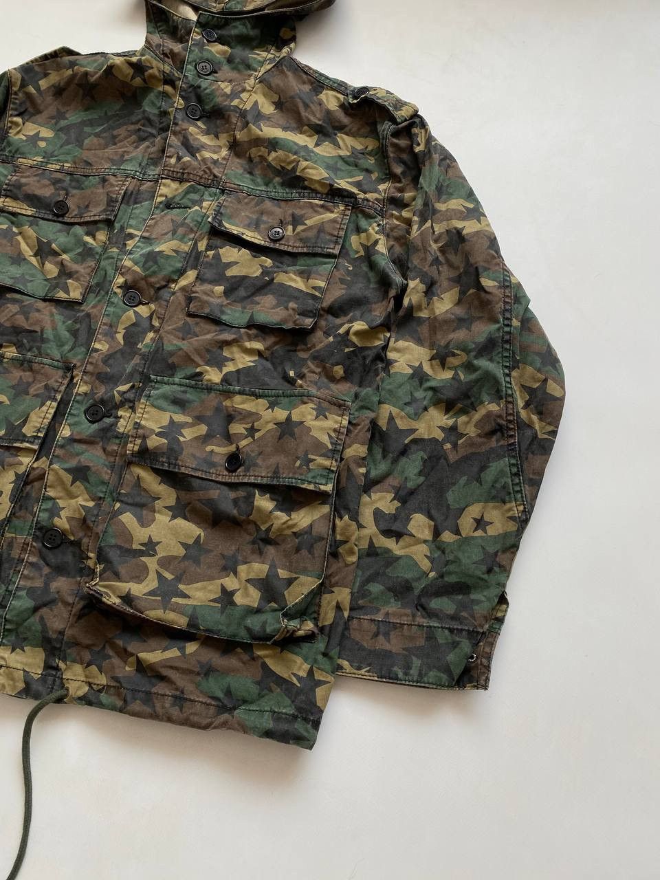 Saint Laurent Paris × Yves Saint Laurent VERY RARE Saint Laurent star camo parka hoodie Size US S / EU 44-46 / 1 - 4 Thumbnail