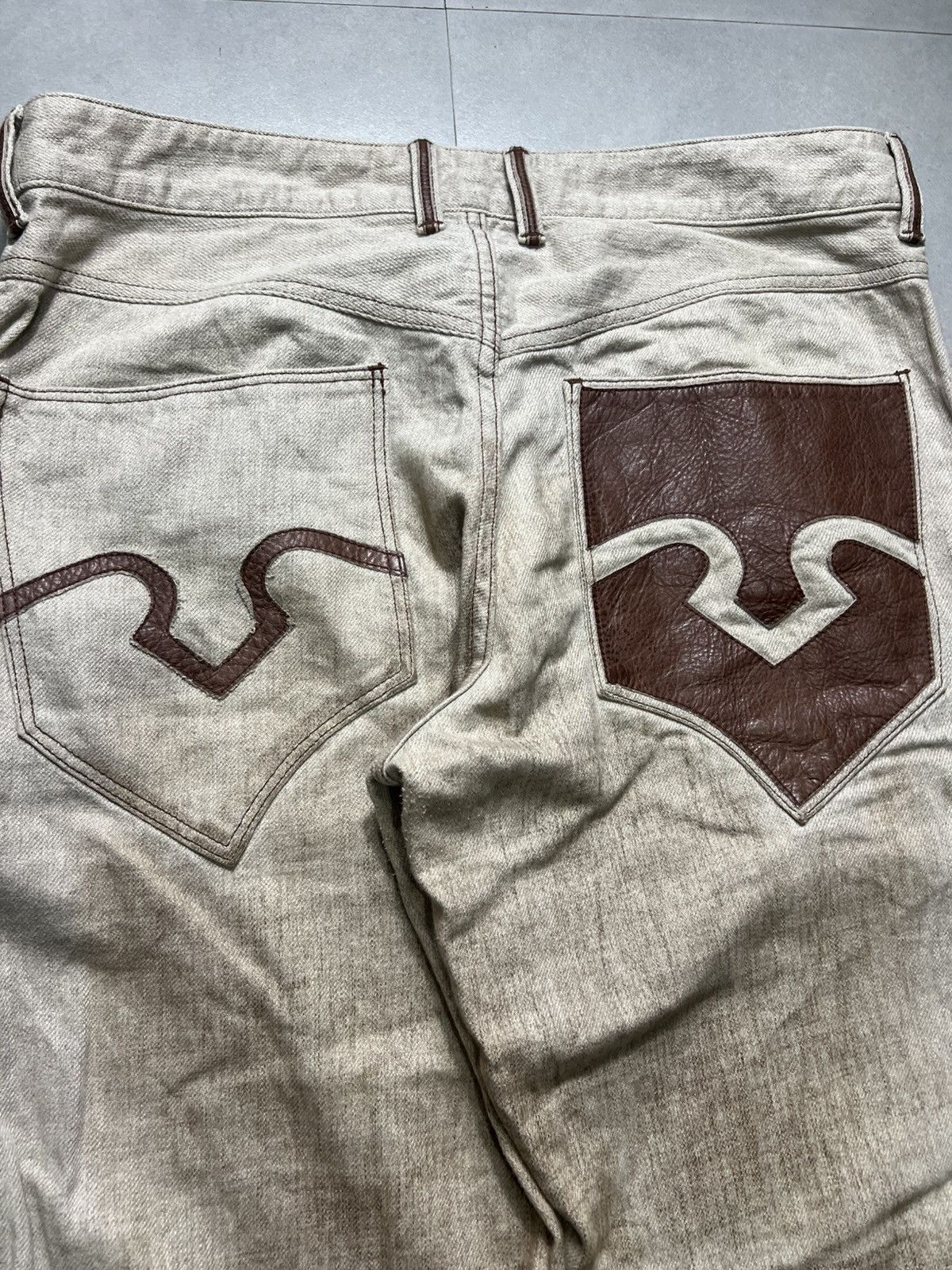 Obelisk Obelisk - Leather Lining Dirt Washed Pants Size US 34 / EU 50 - 11 Thumbnail