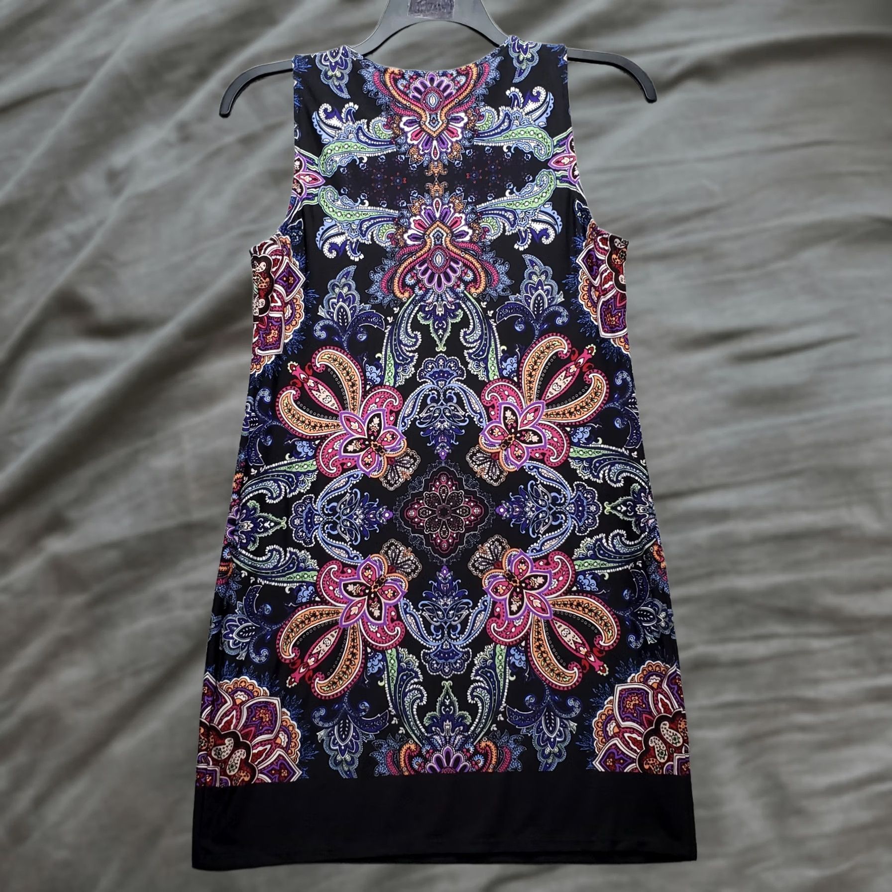 Nicole Miller Nicole Miller Tank Dress Women S Multicolor Paisley Sleeveless Round Neck Casual Party/Cocktail Dress - Size S Womens Size S / US 4 / IT 40 - 1 Thumbnail