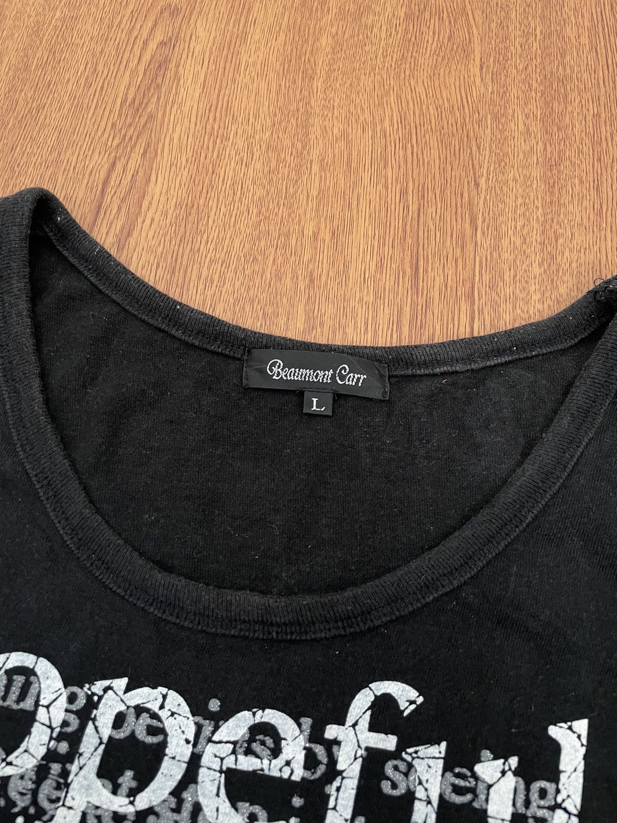If Six Was Nine × Japanese Brand × Le Grande Bleu (L.G.B.) Beaumont car poem sleeveless Size US L / EU 52-54 / 3 - 3 Thumbnail