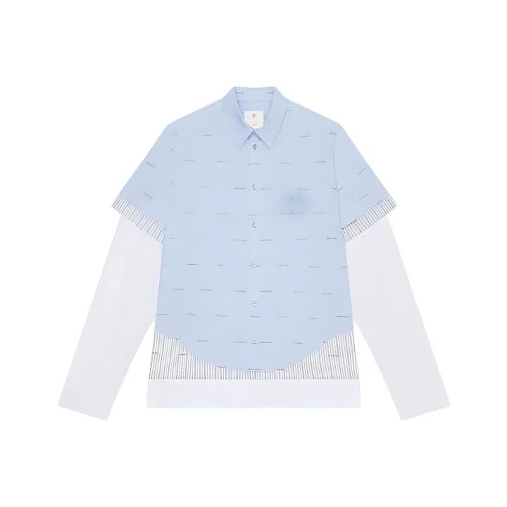 Givenchy Givenchy Logo Print Long Sleeve Shirt Size US M / EU 48-50 / 2 - 1 Thumbnail