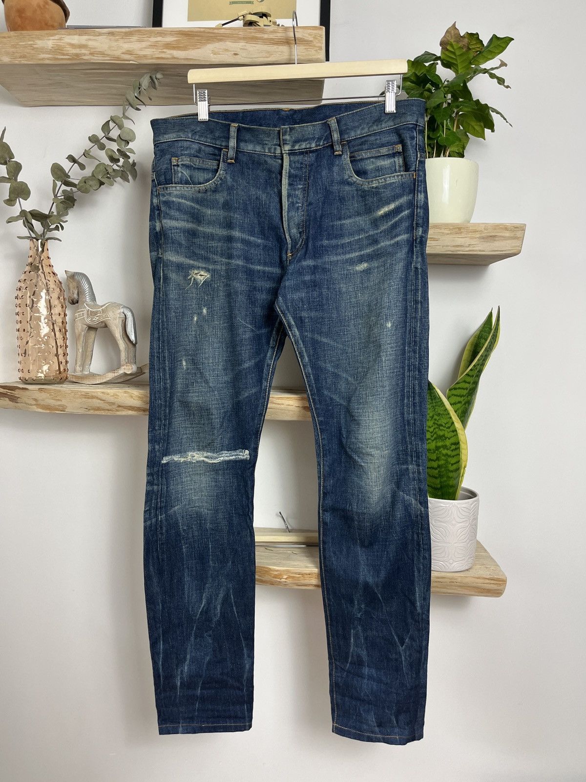 Balmain Balmain Decarnin era blue Wash Jeans Size US 32 / EU 48 - 1 Thumbnail