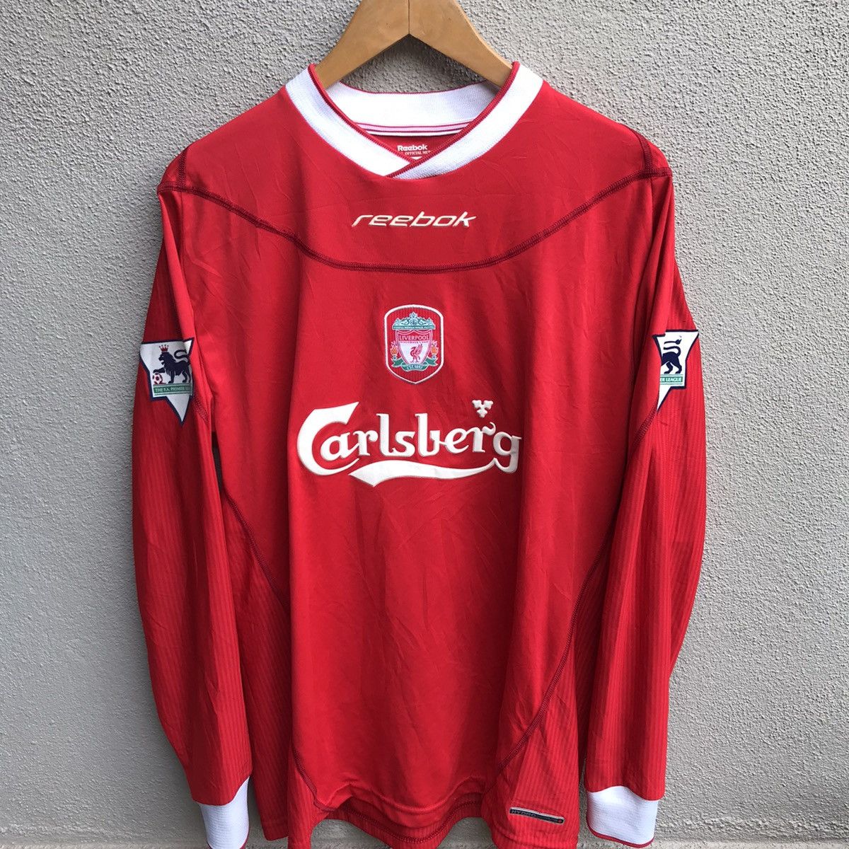 Vintage Vintage rare LIVERPOOL home reebok jersey Gerrard Size US L / EU 52-54 / 3 - 2 Thumbnail
