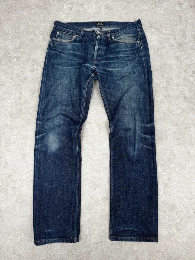 A.P.C. A.P.C. Petit Standart Navy Selvedge Blue Rebel Denim Jeans Size US 30 / EU 46 - 1 Thumbnail