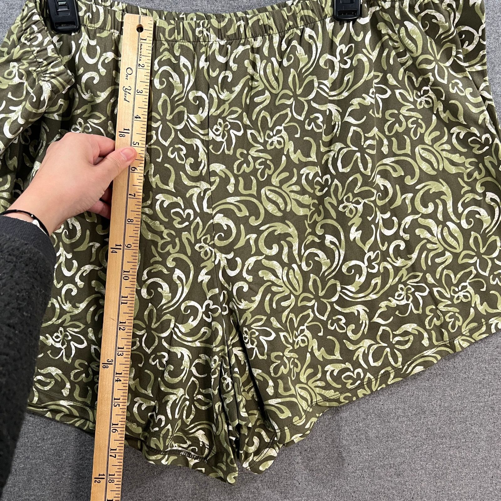 Other Anybody Lush Jersey Puli On Printed Shorts Olive/Hawaiian Size 38" / US 16 / IT 52 - 3 Thumbnail