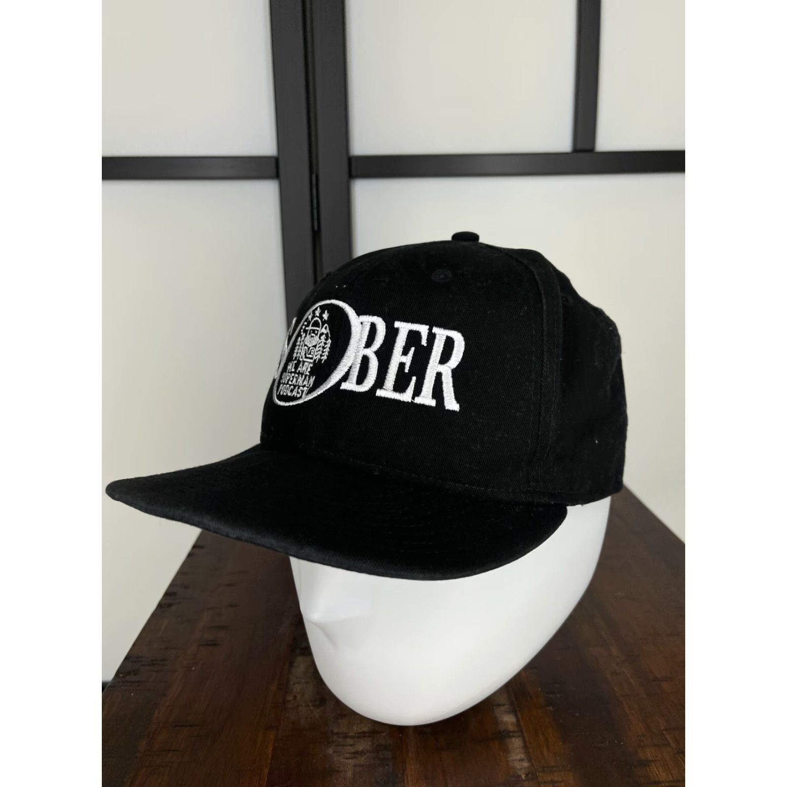 New Era New Era Hat Adult OS Black 9Fifty Cotton Snap Back Podcast Size ONE SIZE - 4 Thumbnail
