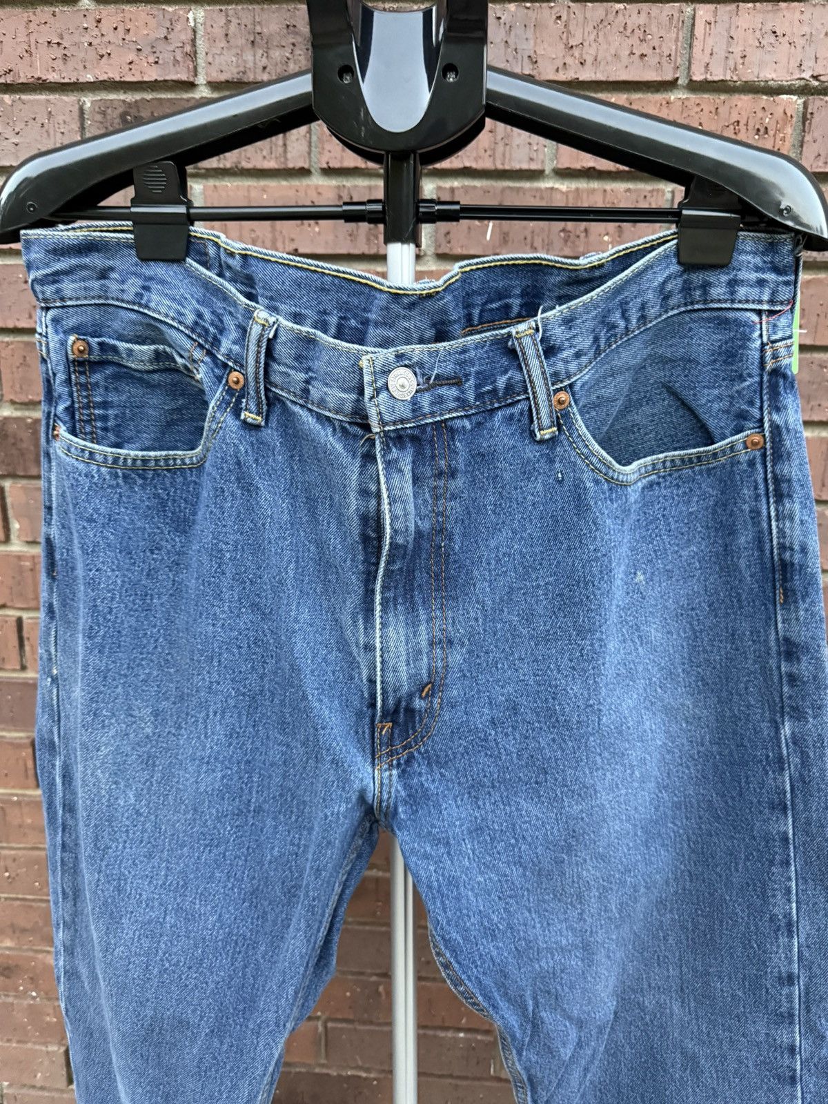 Levi's Levis 505 Denim Blue Jeans Mens Size 38 X 32 Straight Leg Size US 38 / EU 54 - 2 Thumbnail