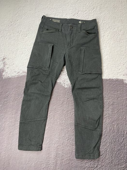 G Star Raw G-STAR RAW ZIP POCKET 3D SKINNY CARGO PANTS GREY