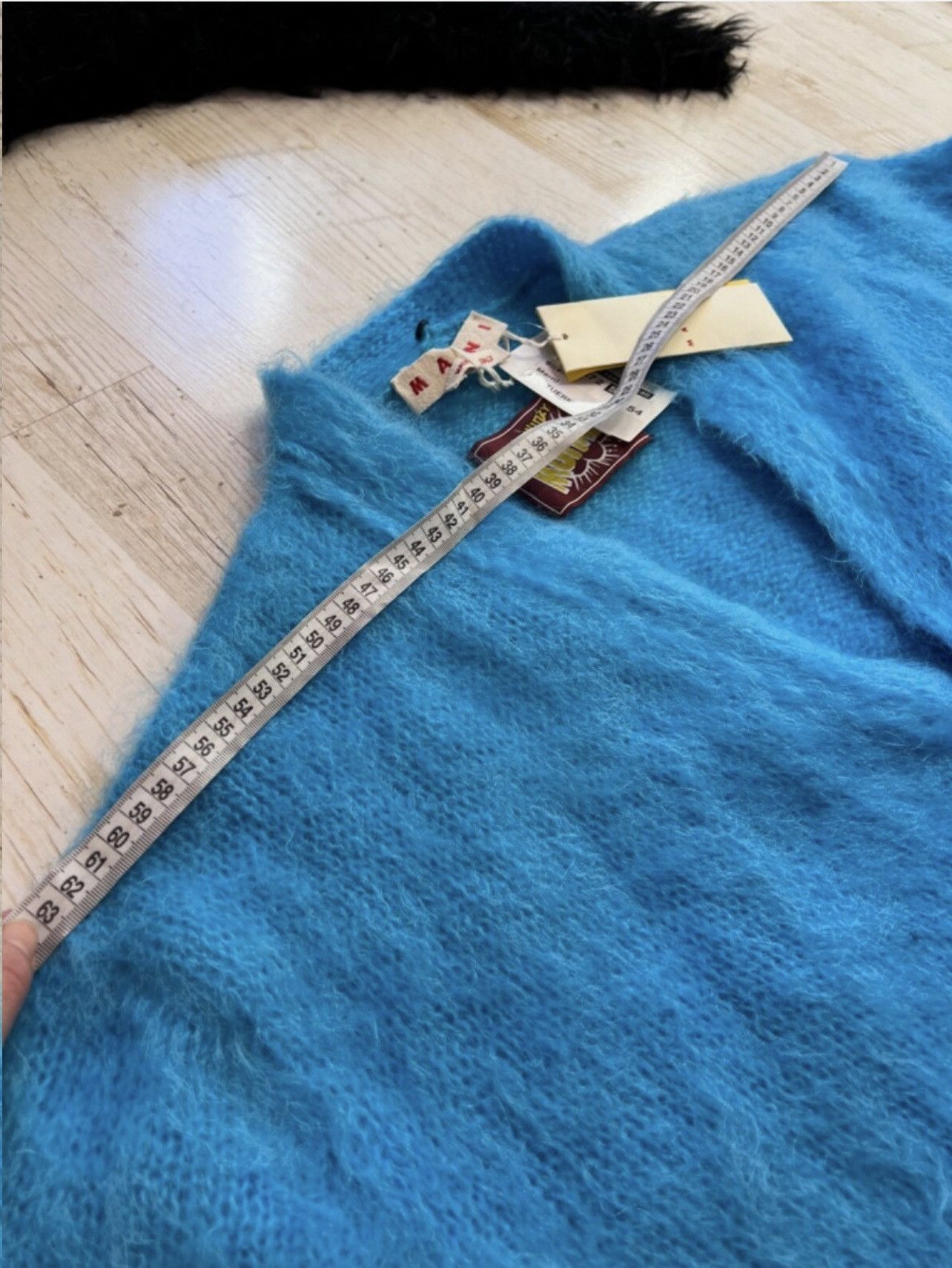 Marni Marni Fuzzy Wuzzy Mohair Cardigan Turquoise NWT Size US L / EU 52-54 / 3 - 19 Thumbnail