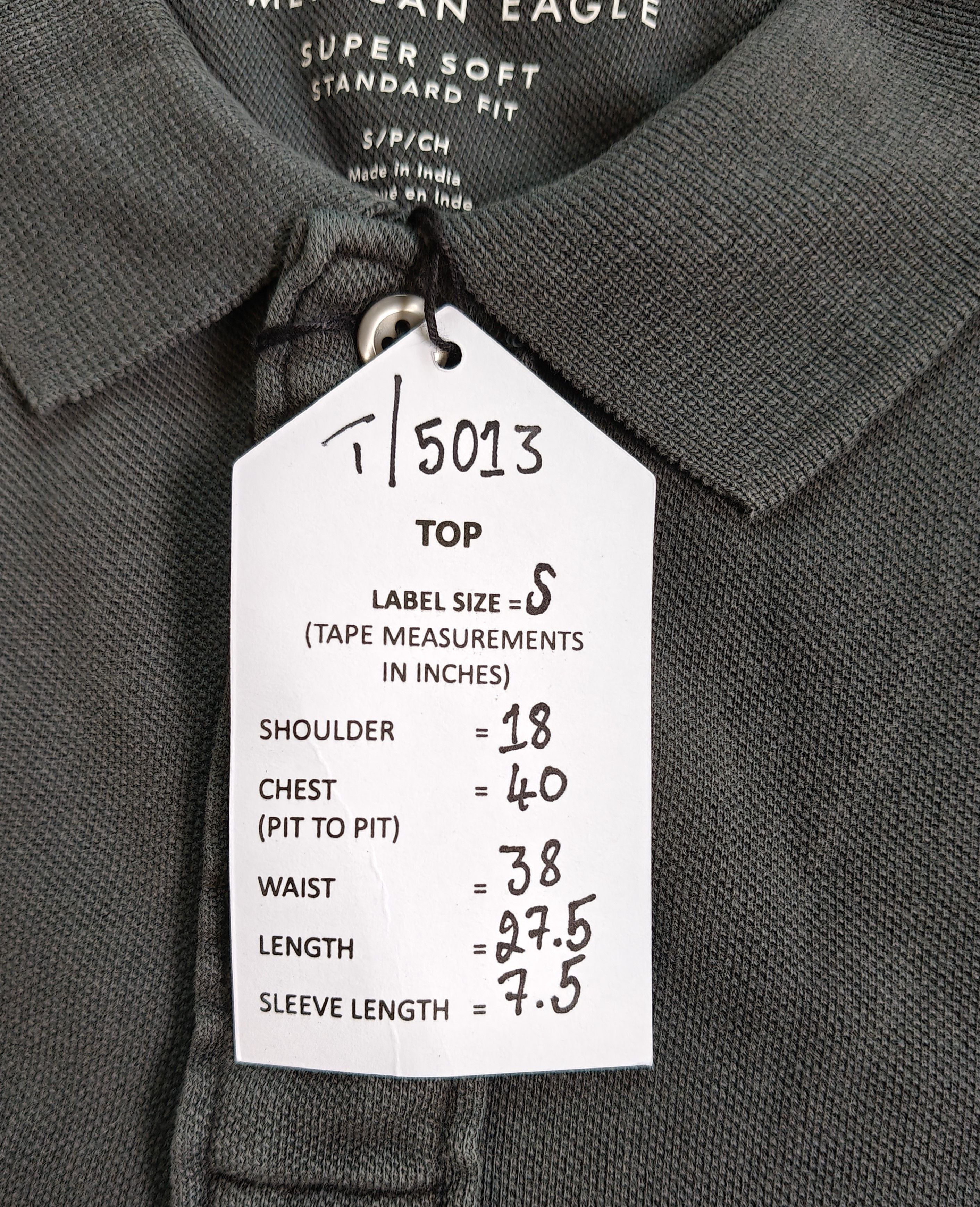 American Eagle Outfitters American Eagle Men's Polo shirt Free Shipping T/5013 Size US S / EU 44-46 / 1 - 9 Thumbnail