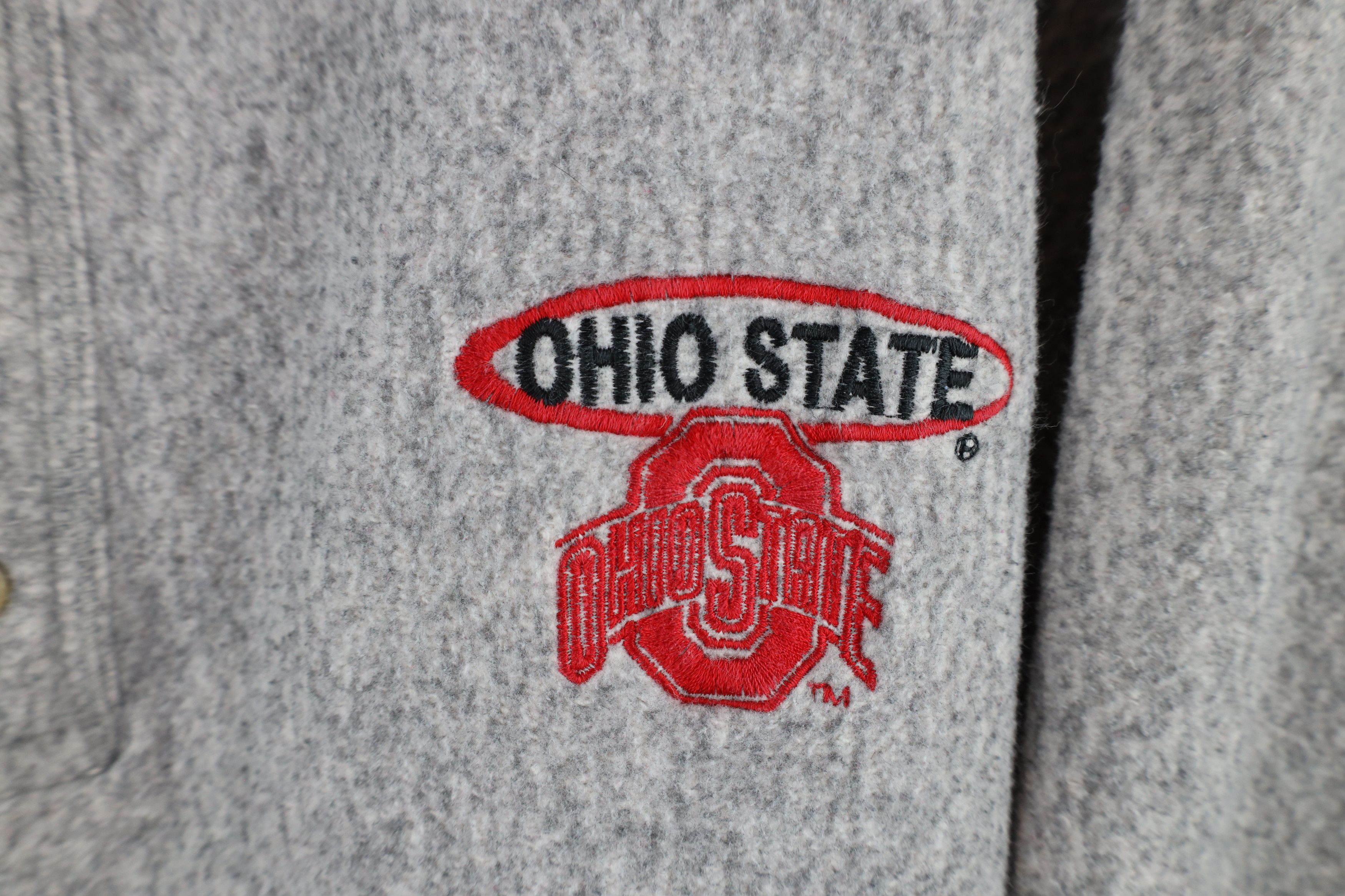 Vintage Vintage 90s Fleece Ohio State University Henley Sweatshirt Size US XL / EU 56 / 4 - 4 Thumbnail