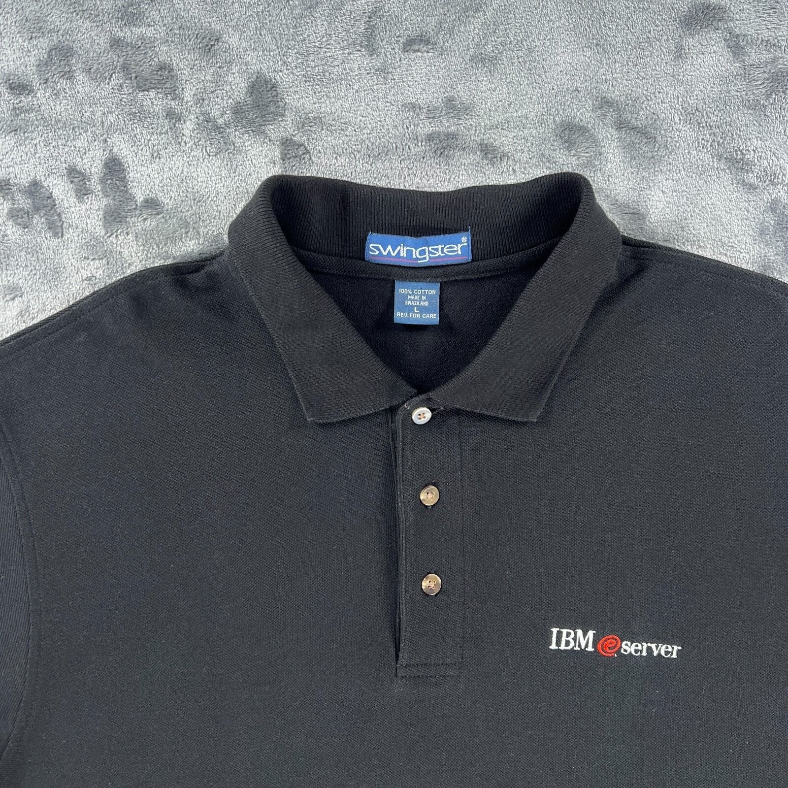 Swingster IBM @server Vintage Employee Polo Shirt Men L 90s Y2K Comput Size US L / EU 52-54 / 3 - 3 Thumbnail