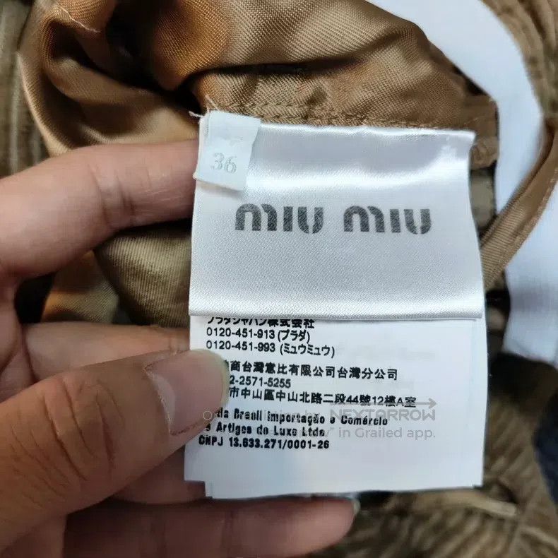 Miu Miu Miu Miu 36 Corduroy wide-leg pants Size 35" - 4 Thumbnail