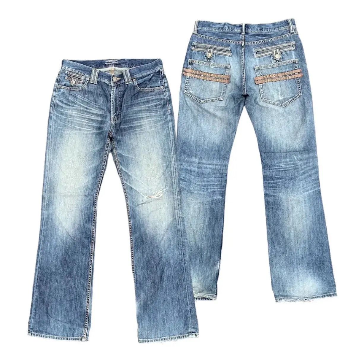 14th Addiction Vintage Villand Jeans W32 L31 Distressed Denim Faded Pants Size US 32 / EU 48 - 1 Thumbnail