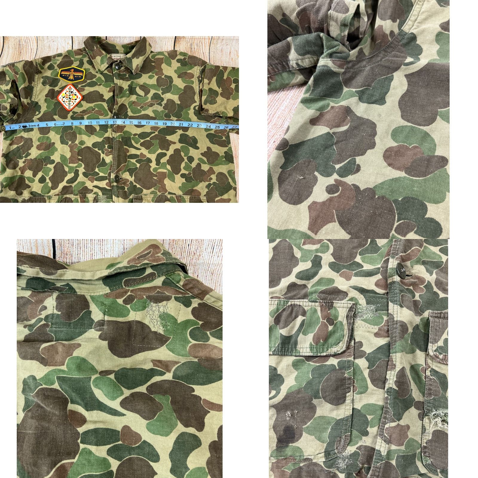 Vintage VINTAGE Active Sportswear Jacket Camouflage Button Hunting Military XL Men Size US XL / EU 56 / 4 - 8 Thumbnail