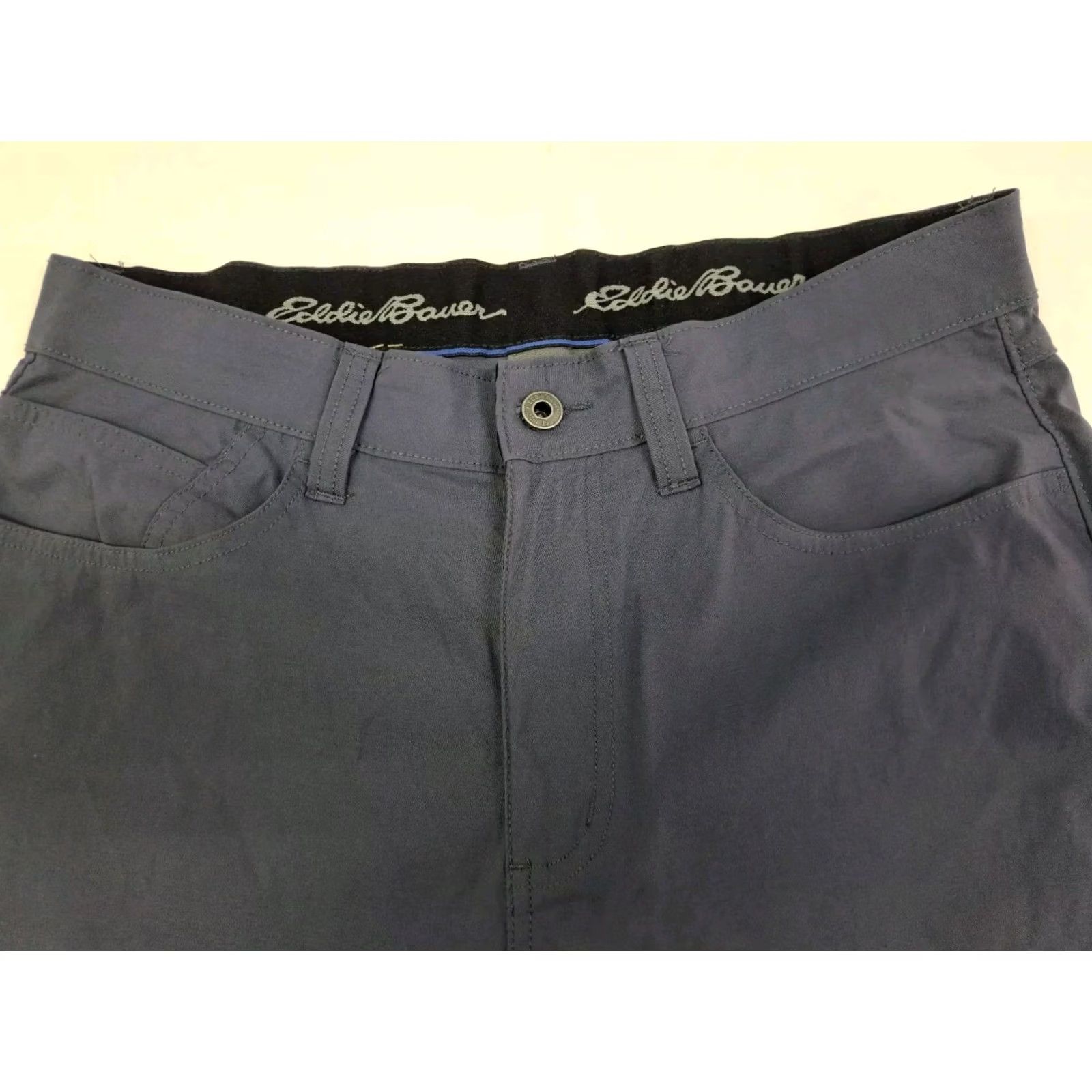 Eddie Bauer Eddie Bauer Mens Tech Pants Blue Nylon/Spandex Flat Front Straight Leg 34 Size US 34 / EU 50 - 5 Thumbnail