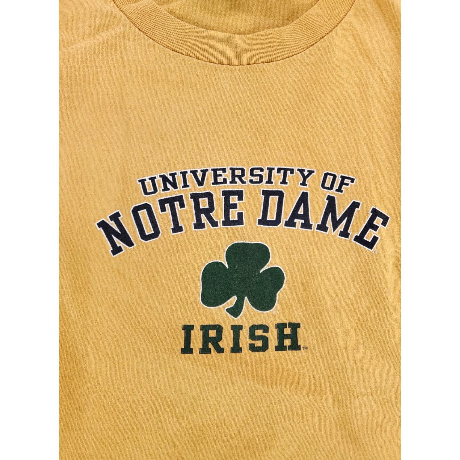 Jansport VINTAGE Notre Dame Jansport Long Sleeve Shirt Yellow Mens XXL 90s Shirt Mens XXl Size US XXL / EU 58 / 5 - 2 Thumbnail
