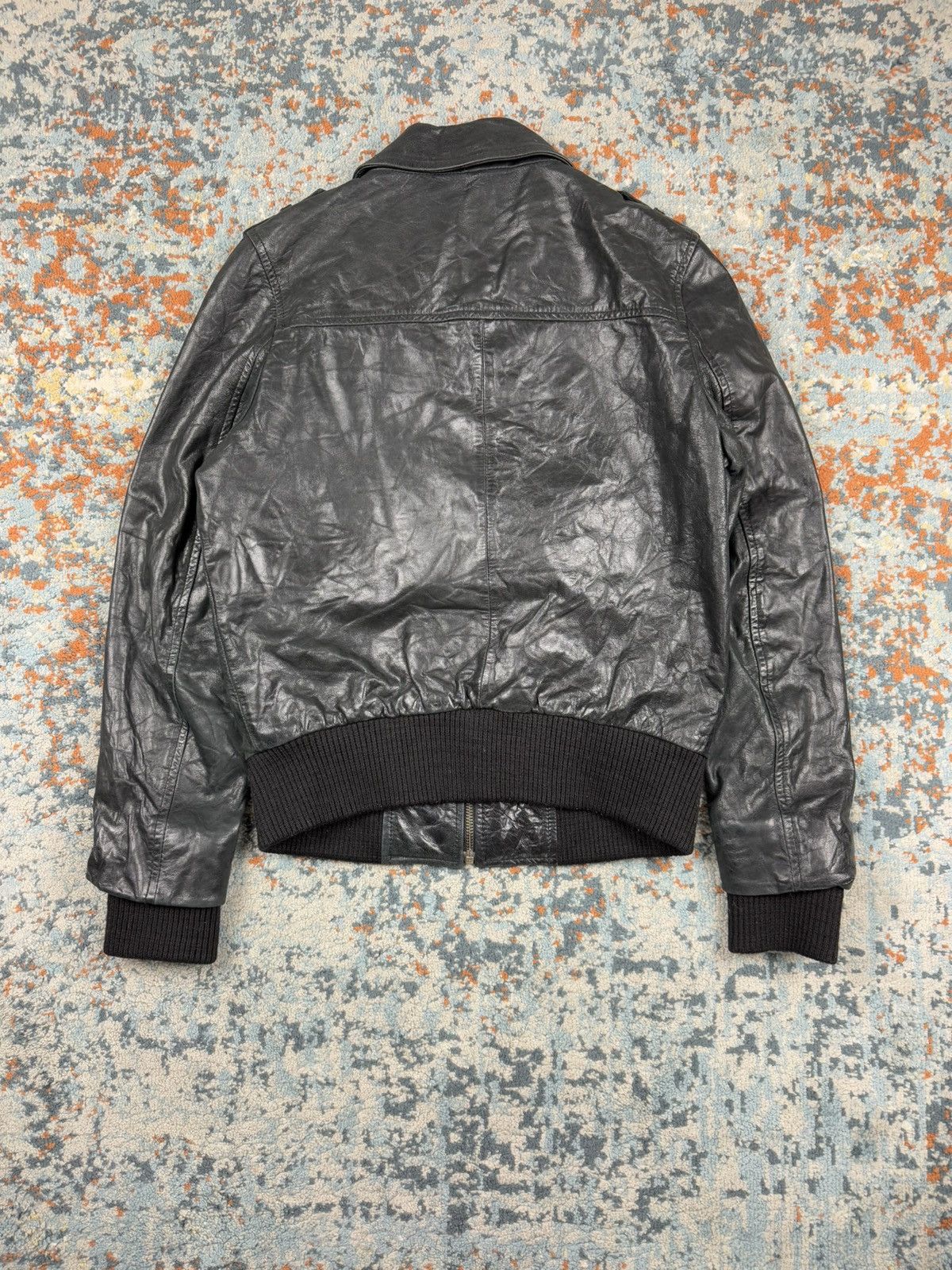 Vintage Vintage 90s hElium real leather bomber biker jacket Size US XS / EU 42 / 0 - 2 Thumbnail