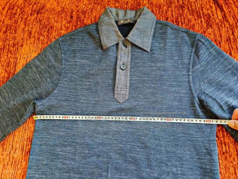 Loro Piana Loro Piana Men's Polo Shirt with Collar, Long Sleeve Size US XS / EU 42 / 0 - 6 Thumbnail