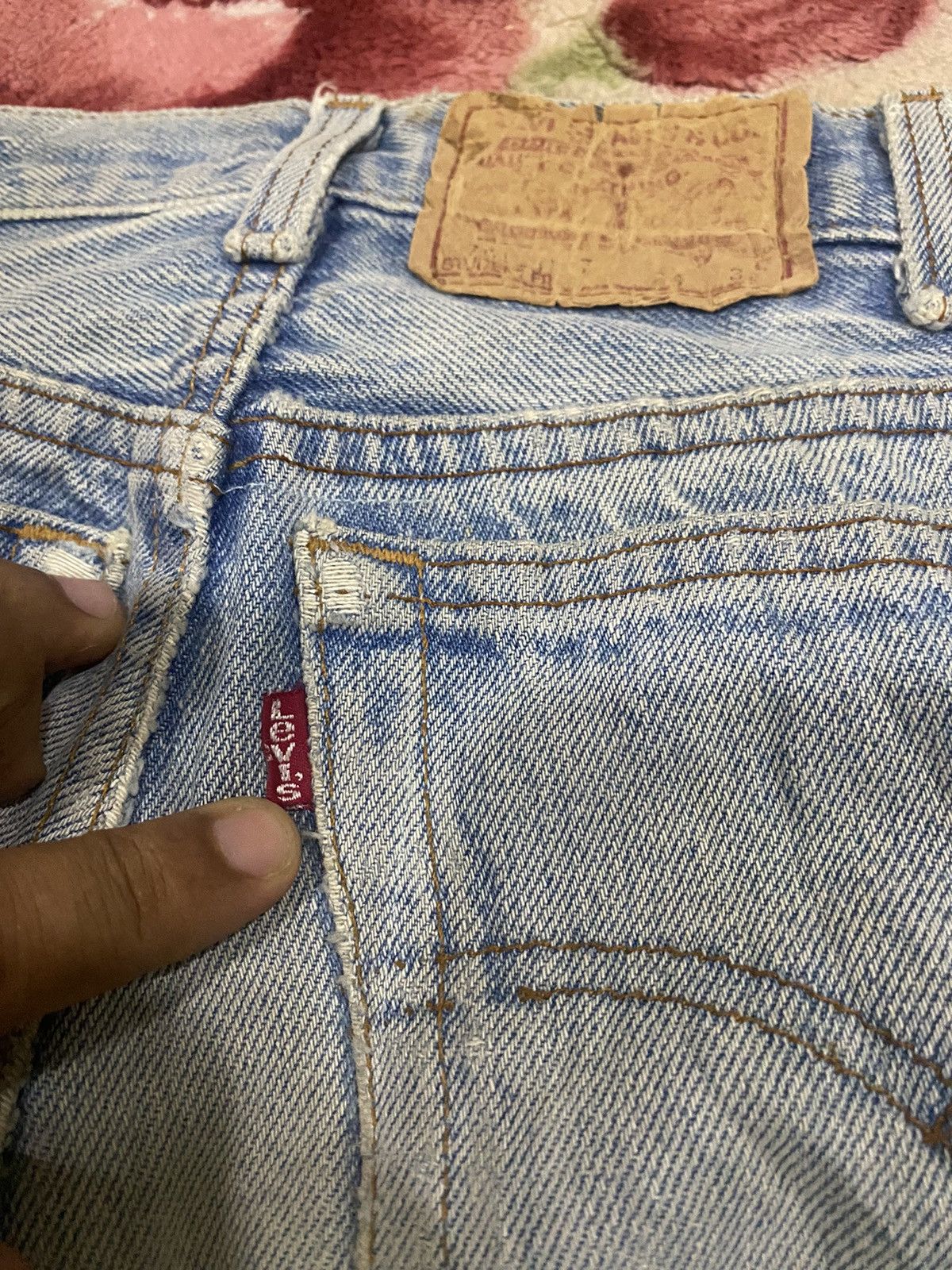 Levi's × Vintage Vintage 80s Levis Reconstruction Remake Flare Denim Wide Size US 28 / EU 44 - 14 Thumbnail