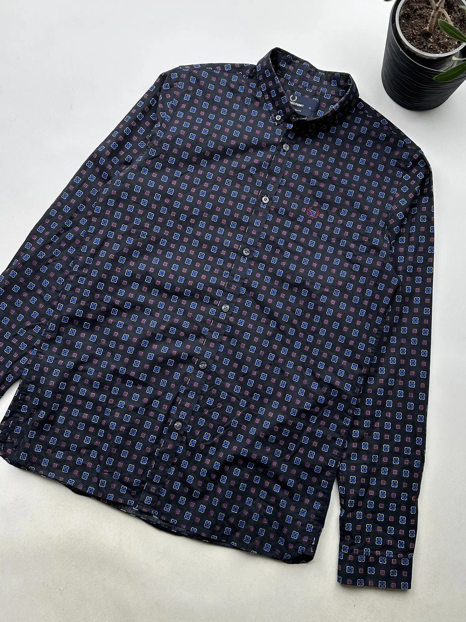 Fred Perry Fred Perry Printed Shirt Long Sleeve (7) Size US M / EU 48-50 / 2 - 3 Thumbnail