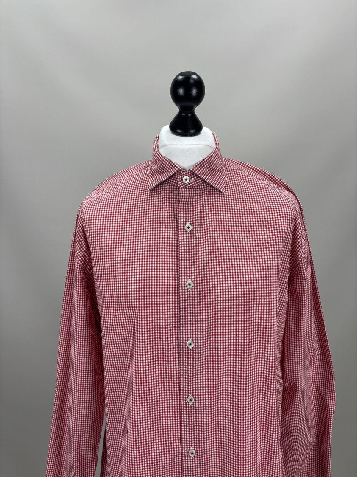 Boggi Mens shirt Boggi Milano Size M/L Color Red Size US M / EU 48-50 / 2 - 2 Thumbnail