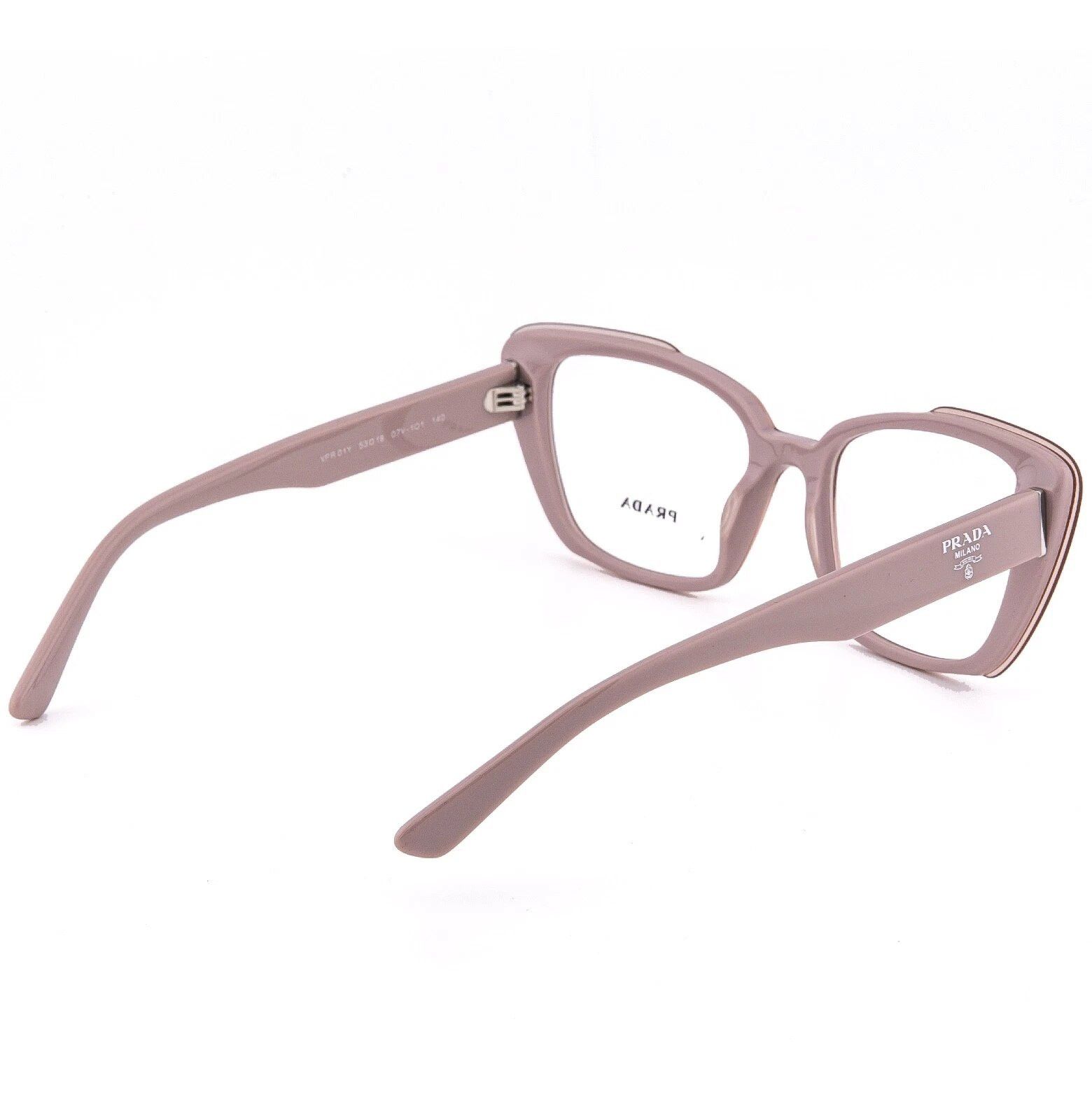 Prada PRADA 01Y MILLENNIALS PR01YV Nude Pink Logo Eyeglasses 01YV Size ONE SIZE - 5 Thumbnail
