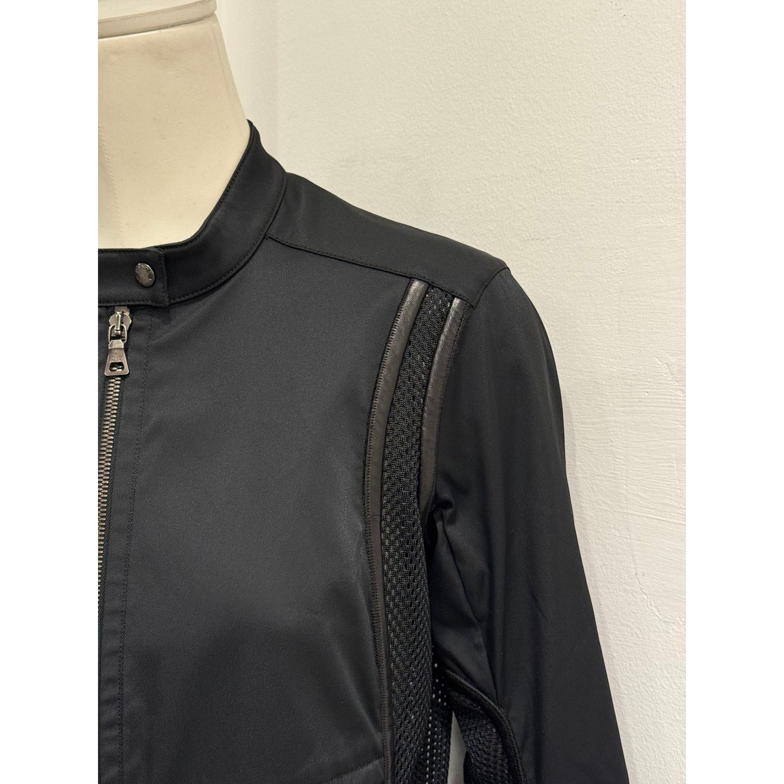 Prada 2000s Prada hybrid nylon jacket with leather trim Size M / US 6-8 / IT 42-44 - 5 Thumbnail