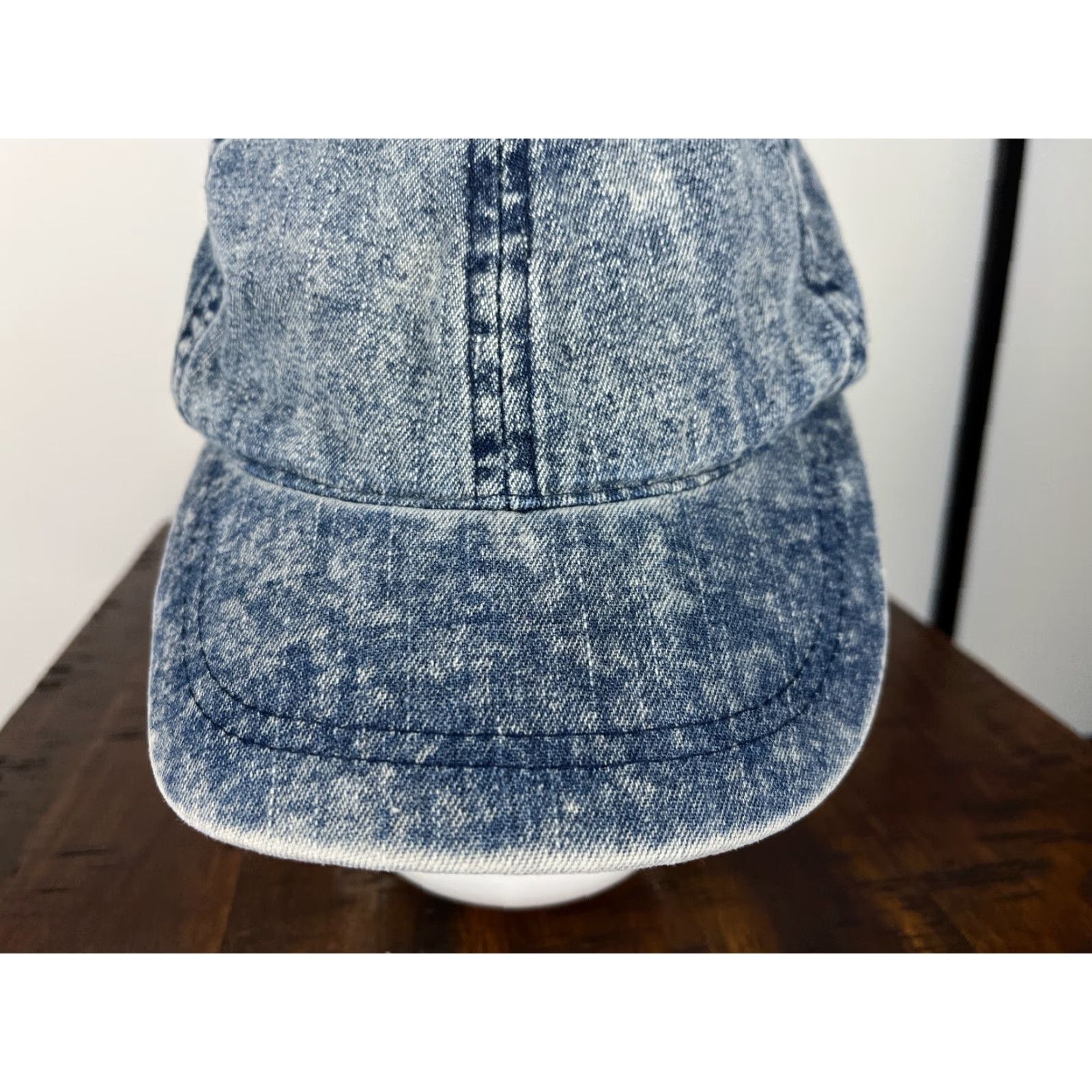 Vintage Target Hat Cap Strap Back Womens One Size Blue Denim Look Cotton Blend Beach Cap Size ONE SIZE - 3 Thumbnail