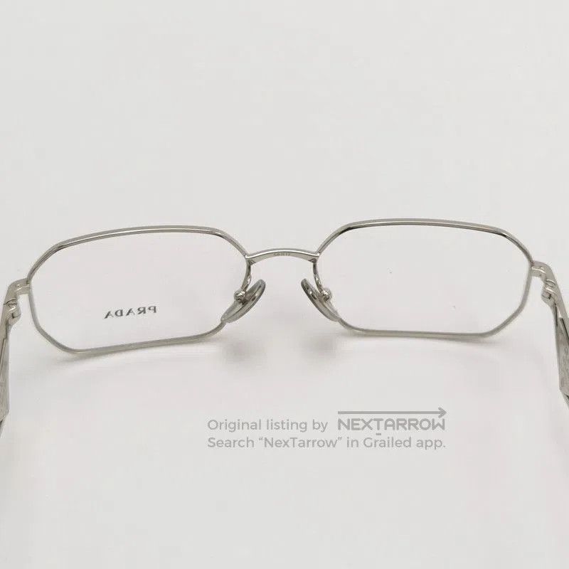 Prada Prada Full Frame Triangle Logo Glasses. Size ONE SIZE - 7 Thumbnail