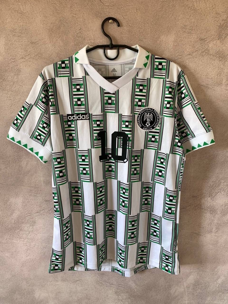 Adidas Nigeria #10 Okocha Football Soccer Jersey M