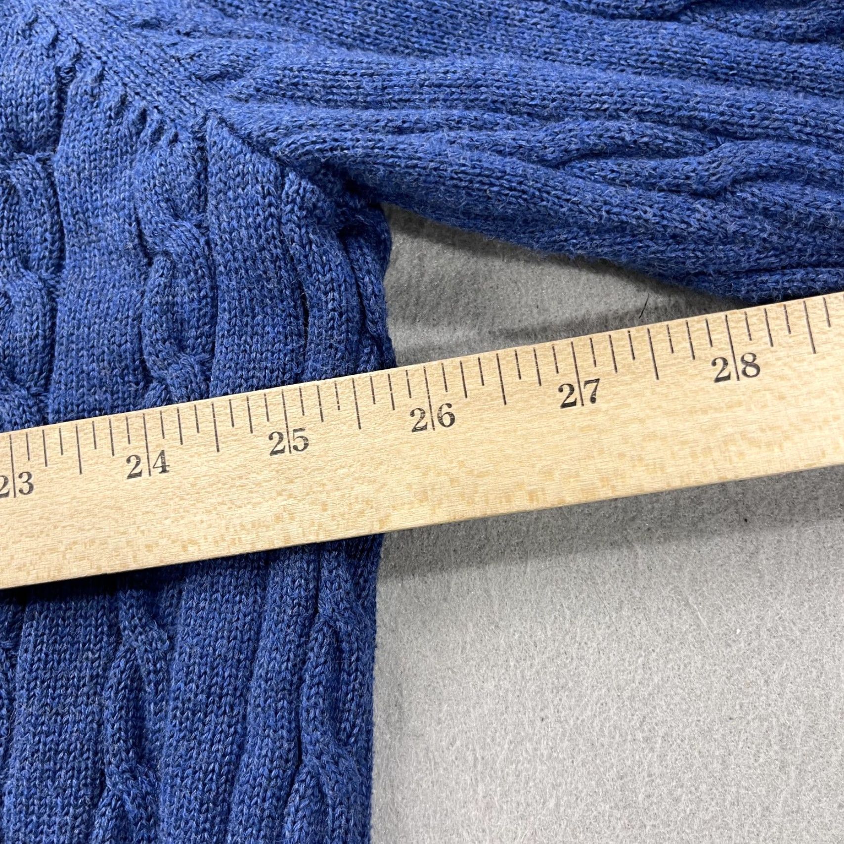 Brooks Brothers Brooks Brothers Sweater Mens 2XL Blue 100% Supima Cotton Cable Knit Crewneck Size US XXL / EU 58 / 5 - 6 Thumbnail