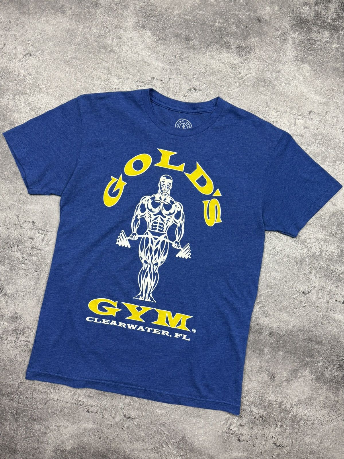 Vintage Vintage Gold’s Gym Big Logo T-Shirt Blue Y2K Streetwear Rare Size US S / EU 44-46 / 1 - 6 Thumbnail