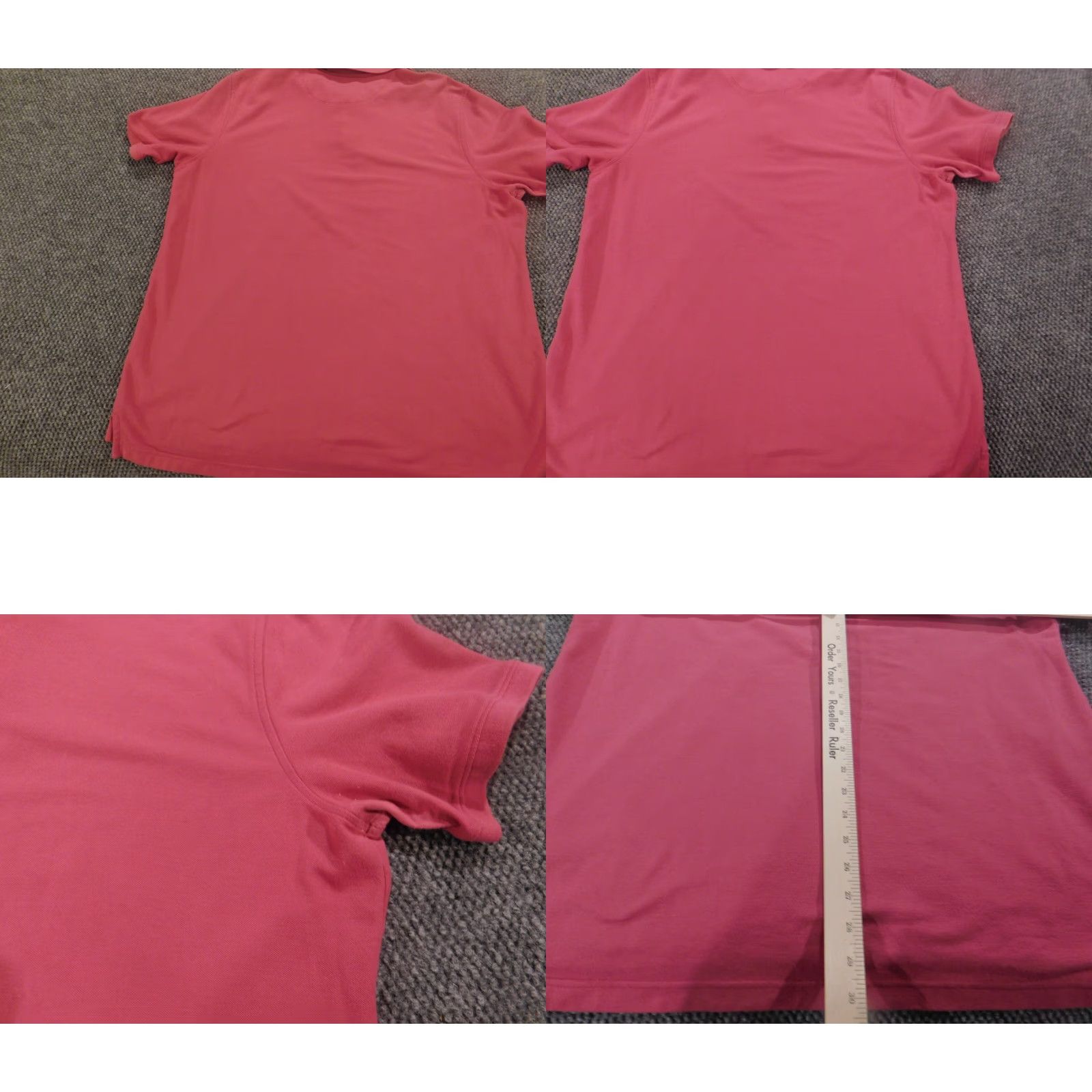 Croft & Barrow Croft & Barrow Polo Shirt XL Pink Slim Fit Button Short Sleeve Knit Cotton Men Regular Golf Logo Size US XL / EU 56 / 4 - 9 Thumbnail