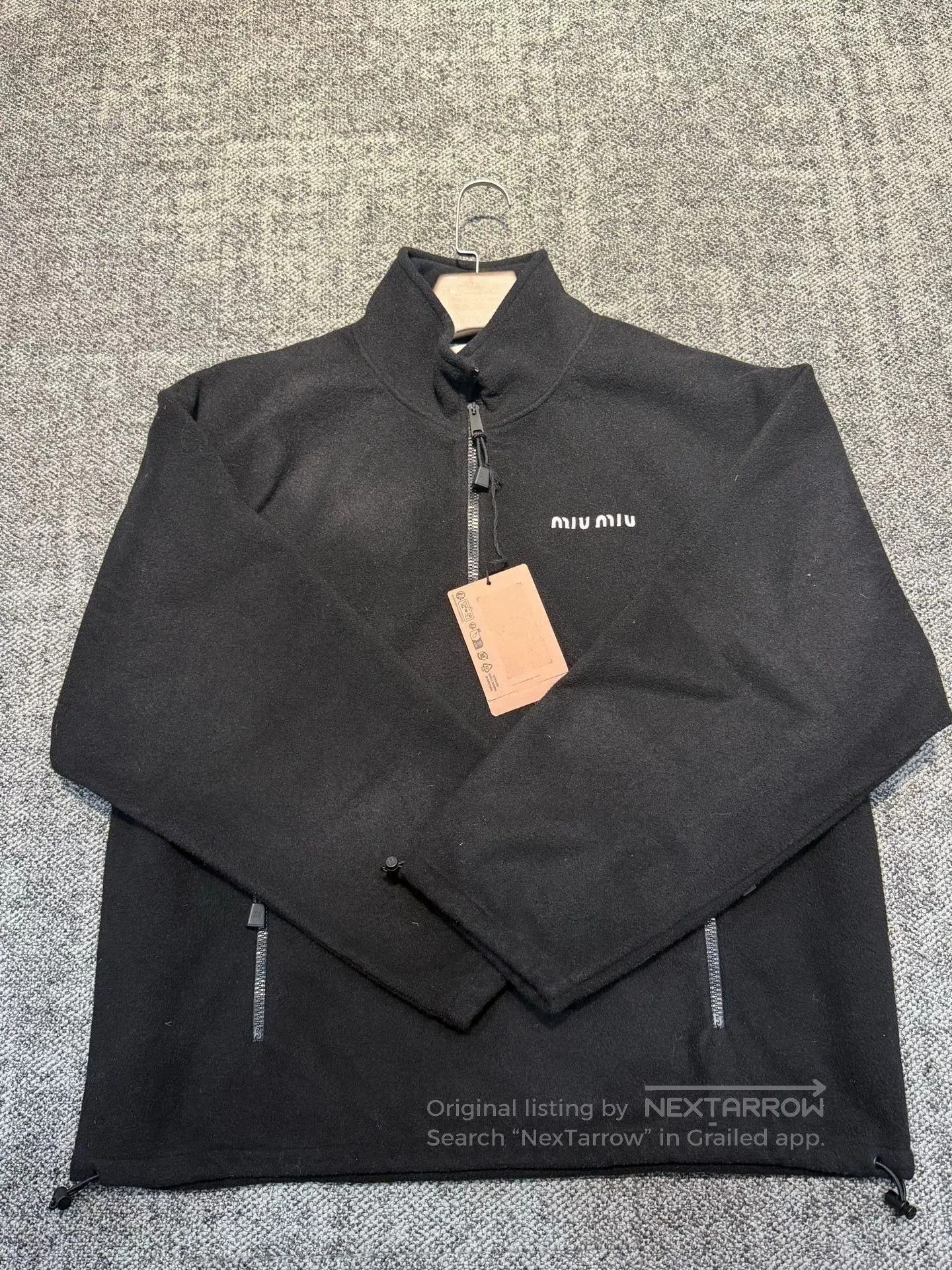 Miu Miu Miu Miu Black Fleece Jacket M. Size M / US 6-8 / IT 42-44 - 1 Thumbnail